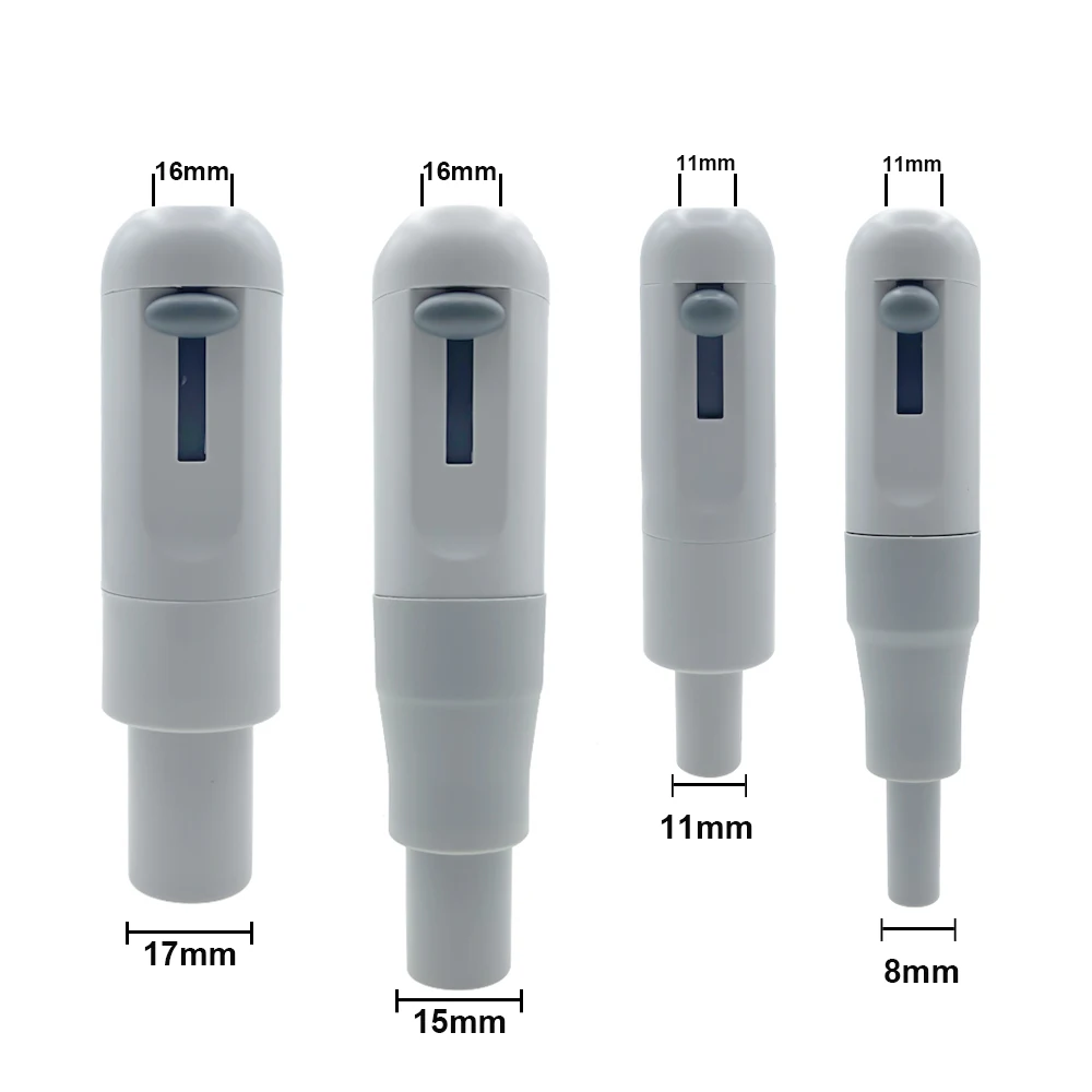 Dental Upgraded Rotating Saliva Ejector Suction Handle17/15/11/8‑MM Suction Tips Durable Replacement Ends & Accessories