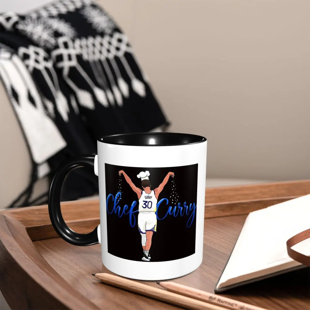 Stephen Curry - Chef Curry Mug Funny Ceramic Coffee Cups Tea Mugs Milk Cup Drinkware Gifts for Woman Man