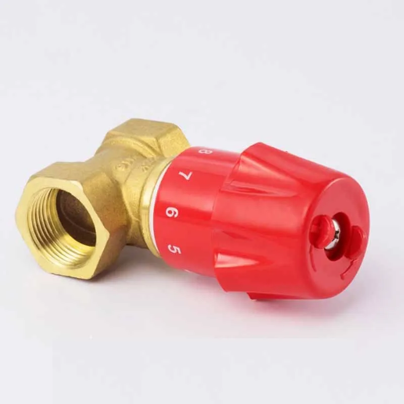 Válvula de Control Manual de flujo de latón, válvula de globo de cable interno de calefacción de ingeniería, válvula de Control de flujo, 2 uds.