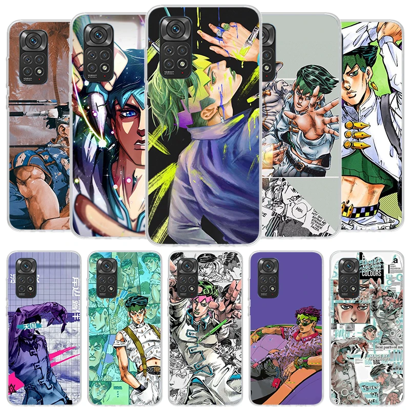 Чехол для телефона JoJo Bizarre Adventure Rohan Kishibe для Xiaomi Redmi Note 14 13 12 11 10 Pro Plus 12S 11S 11T 11E 10S 9 9S Sof