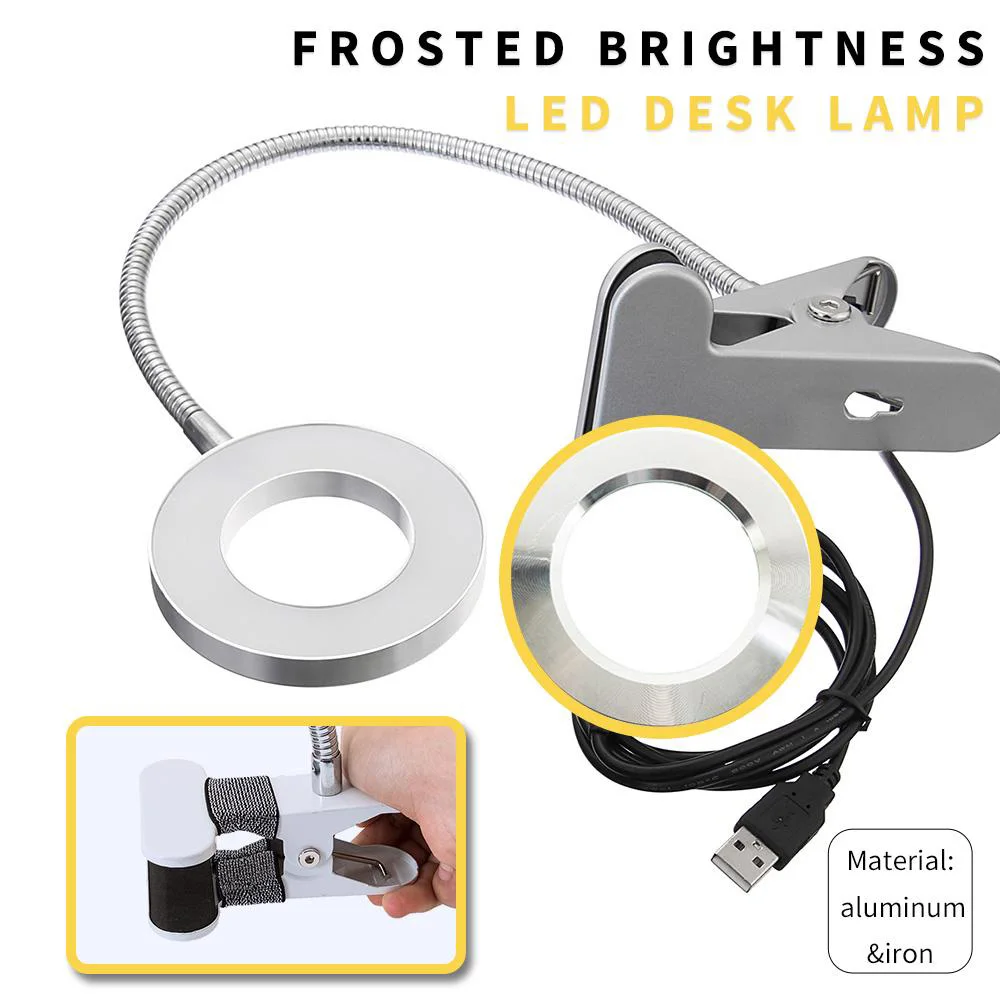 LED Clip Lamp Light 3.5 Times Magnifier Tattoo Makeup Accessories