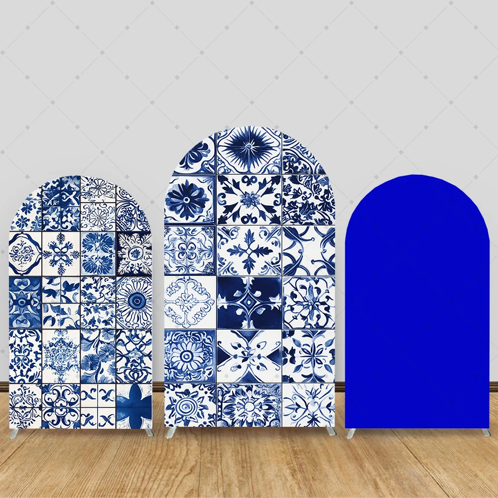 

Bohemia Arch Backdrop Covers Elastic Double-Faced Baby Shower Birthday Art Flowers Arched Backgrounds Party Decorations