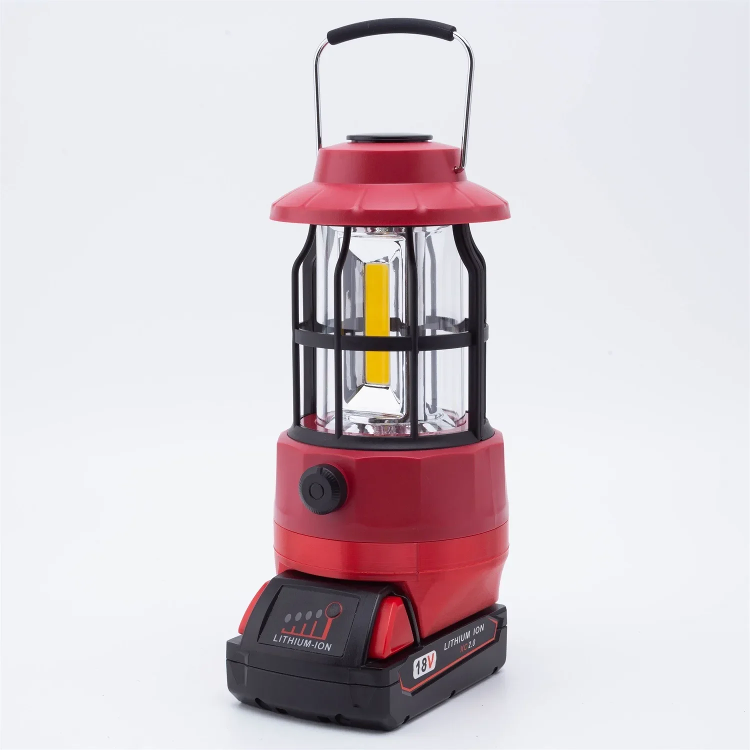 Luce da lavoro per manutenzione a LED/Luce da campeggio sul campo/Luce da viaggio portatile adatta per batteria al litio Milwaukee 18 V (SIN batteria)