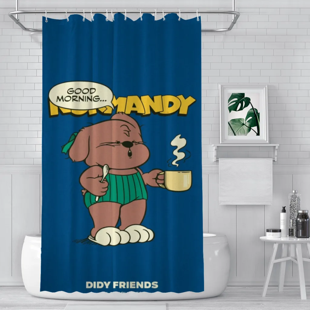 

Shower curtain Bathroom B-Bear decor Modern household items Bathroom curtain Graduation gift Festival gift