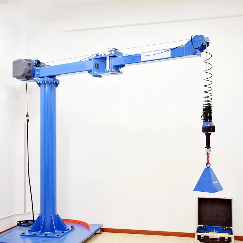 0.5Ton 1Ton 2Ton Fixed Column Folding Single Boom Rotating Jib Crane Industrial Workshop Light Material Lifting Equipment