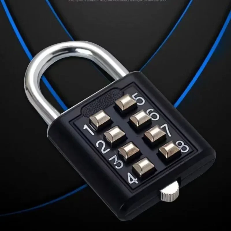 Metal Password Padlock Blind Mechanical Password Lock Gym Lock Luggage Bag Backpack Lock Student Door Padlock