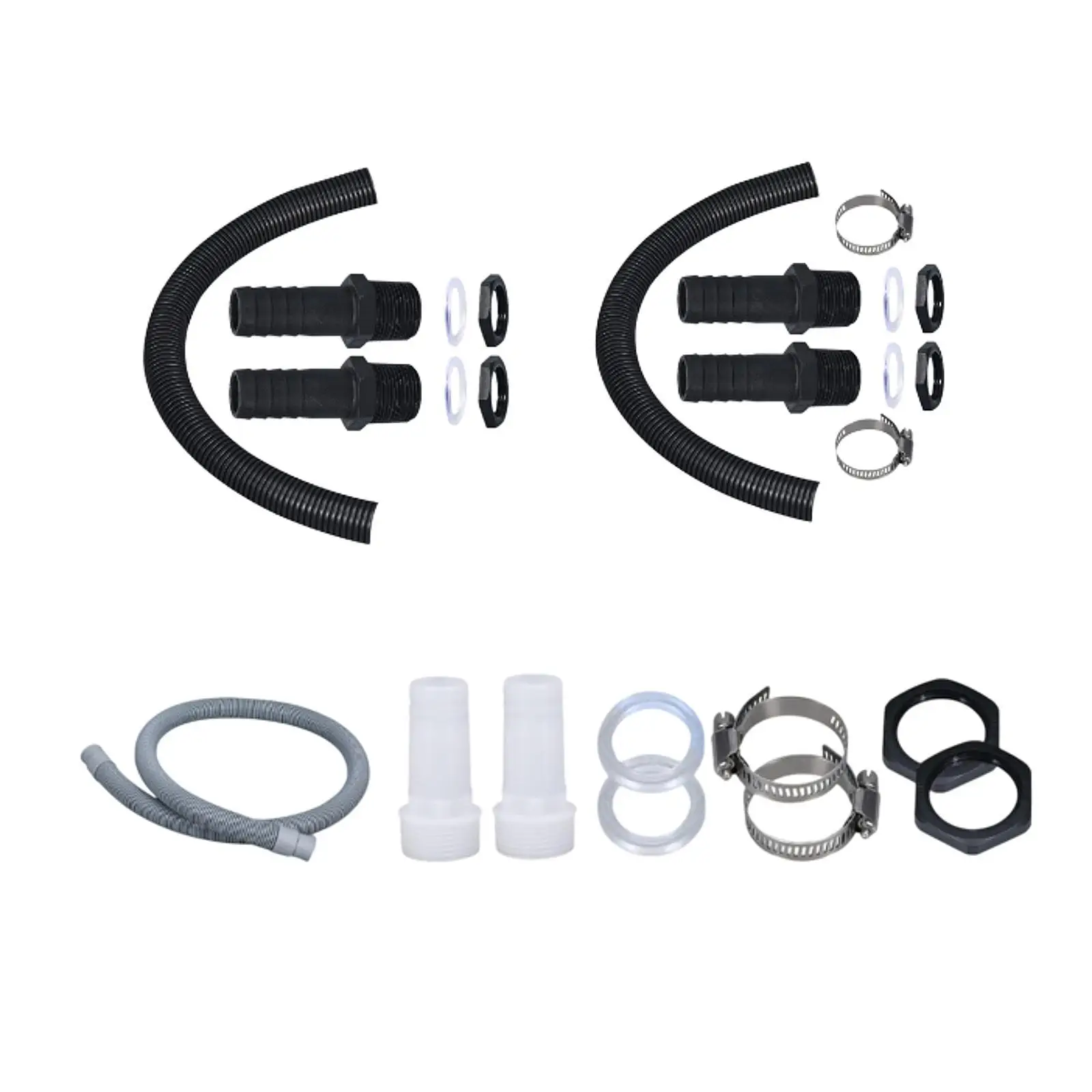 Rain Barrel Connector Kit Water Collection Home Butt Connector Pipe Link Kit