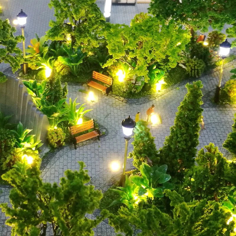 HO – banc de parc Miniature échelle 1:87, modèle de chaise de jardin de Village Miniature, simulation d'architecture de rue, accessoire de disposition de paysage