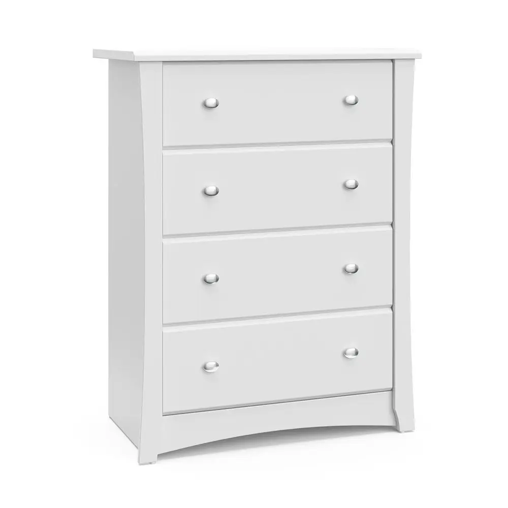 Crescent 4 Der Chest (White) – GREENGUARD Gold Certiied, Drer or Nursery, 4 Der Drer, Kids Drer, Nursery Drer Der Organizer, Che
