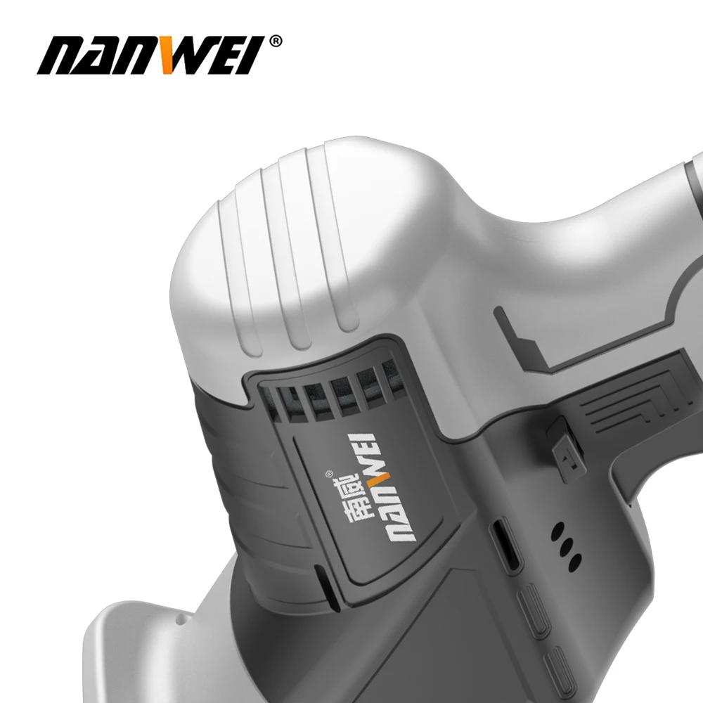 NANWEI-Scie alternative sans fil, vitesse réglable, scie électrique, scie sabre portable pour la coupe du bois et du métal