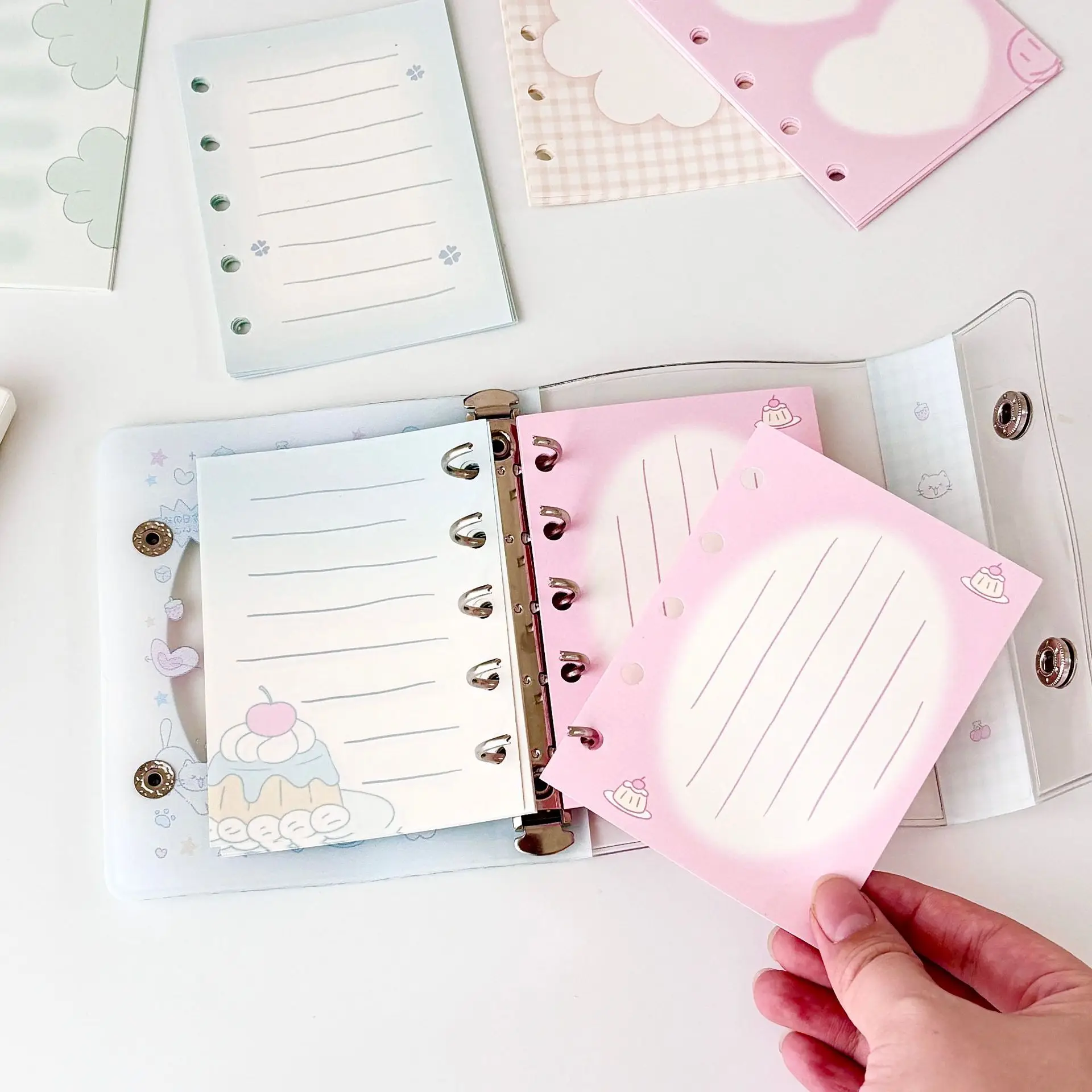 M5 60 Sheets Cute Colorful Loose Leaf Inner Page Journal Sketchbook Accessories Diary Office Supplies