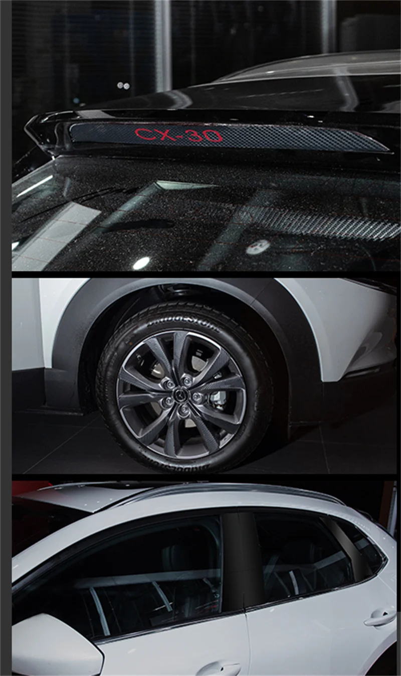 For MAZDA CX-30 modified sticker special carbon fiber interior sticker door anti-kick gear protective film New arrivals