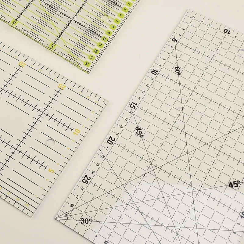 Cięcie odzieży plastikowa linijka do pikowania do szycia akcesoria Patchwork narzędzia krawiec Craft Scale Rule Drawing Supplies narzędzia DIY