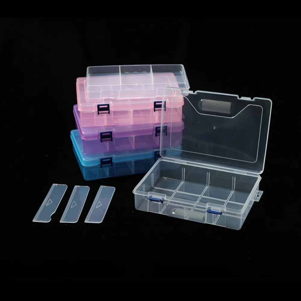 

Double Layer 8 Grid Plastic Removable Jewelry Box Large Desktop Storage Organizer for Rings Necklaces Earrings Bracelets