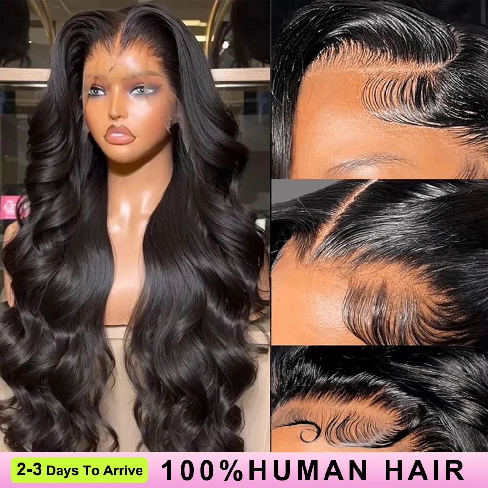 

Парик из натуральных волос Body Wave, плотность 300, длина 50 дюймов, с HD-швейцарским кружевом 13x6, для чернокожих женщин, с предварительно выщипанным кружевным фронталом