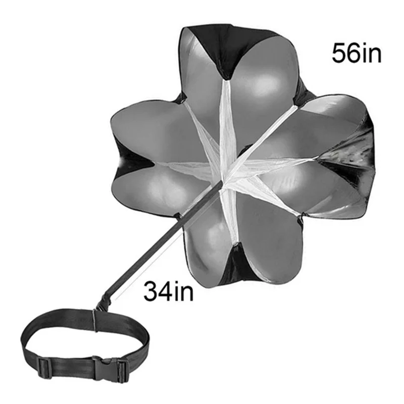 AF93-Running Speed Training Soccer Training Resistance Parachute Strength Speed Training Kids Teens And Adults 1.45X1.45M White&