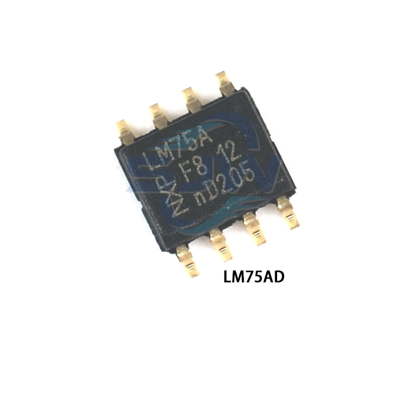 LM75AD LM75ADP silk-screen LM75A L75A encapsulation SOP8 MSOP-8 Temperature sensor chip