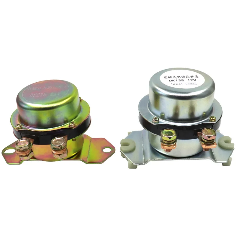 

Автомобильный Электромагнитный выключатель питания, 100 А 300 а DK138 DK238, антиаккумуляторное реле для экскаватора, 12 В постоянного тока, 24 В