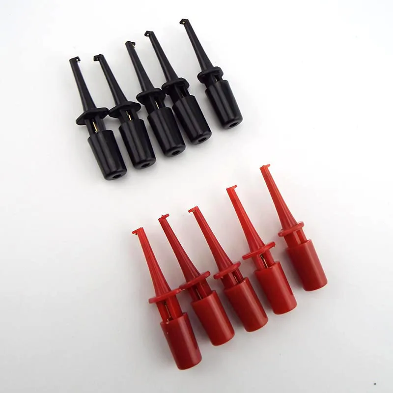 Mini Single Test Hook Clip Test Probe for Electronic Testing IC Grabber Round Crocodile Electric Clip Hook Test
