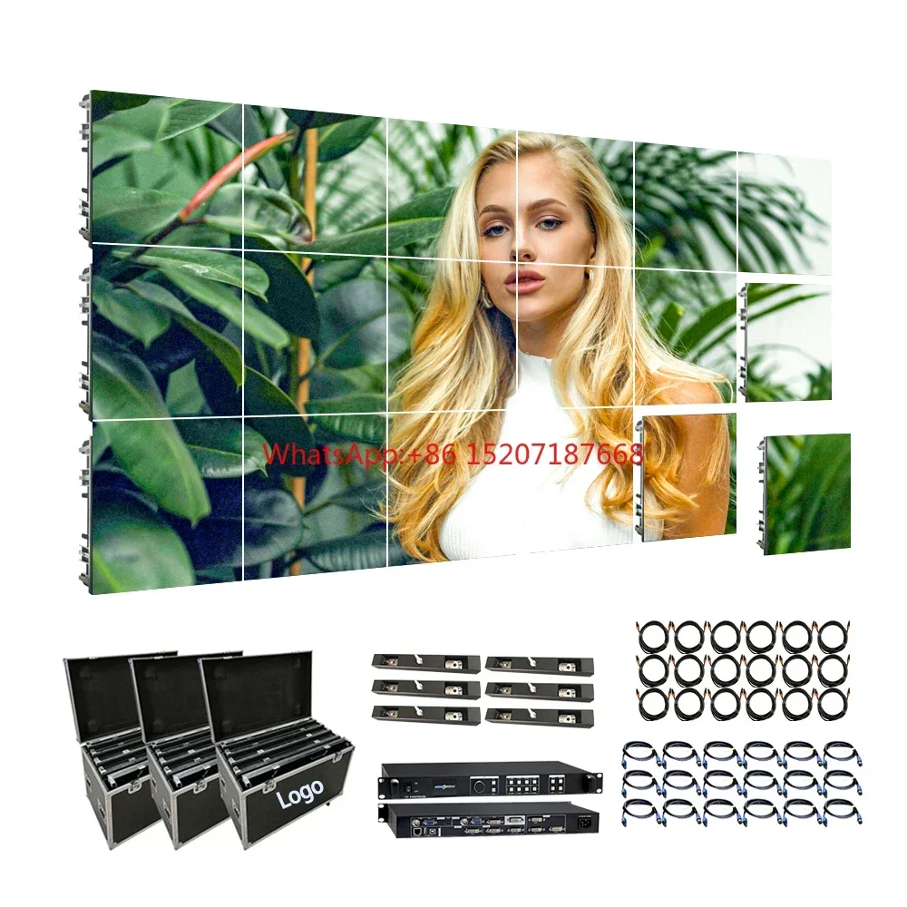 Raybo 8k 4k SMD HD P1.2 P1.5 P1.8 P2 P2.5 P3 Full Color Ultrathin Fixed Indoor LED Video Wall Panel LED Screen Display For DJ