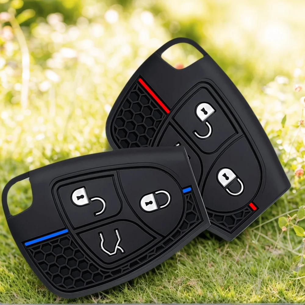 Silicone Car Key Case Cover For Mercedes-Benz CL600 CL65 C230 C240 C280 C320 W211 W202 W210 W208 W203 W245 B Class V180 CL55