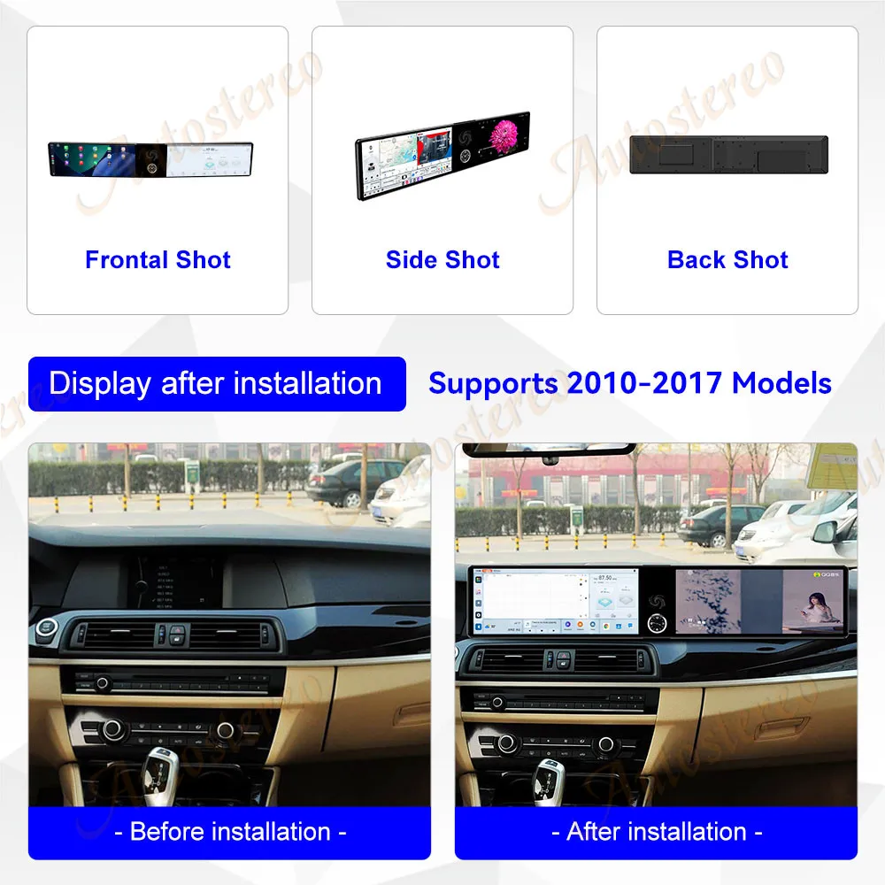 25 شاشة مزدوجة Carplay أندرويد 14 سيارة لتحديد المواقع والملاحة لسيارات BMW 5 F10 F11 F18 M5 2010-2017 HeadUnit مشغل وسائط متعددة راديو السيارة #3