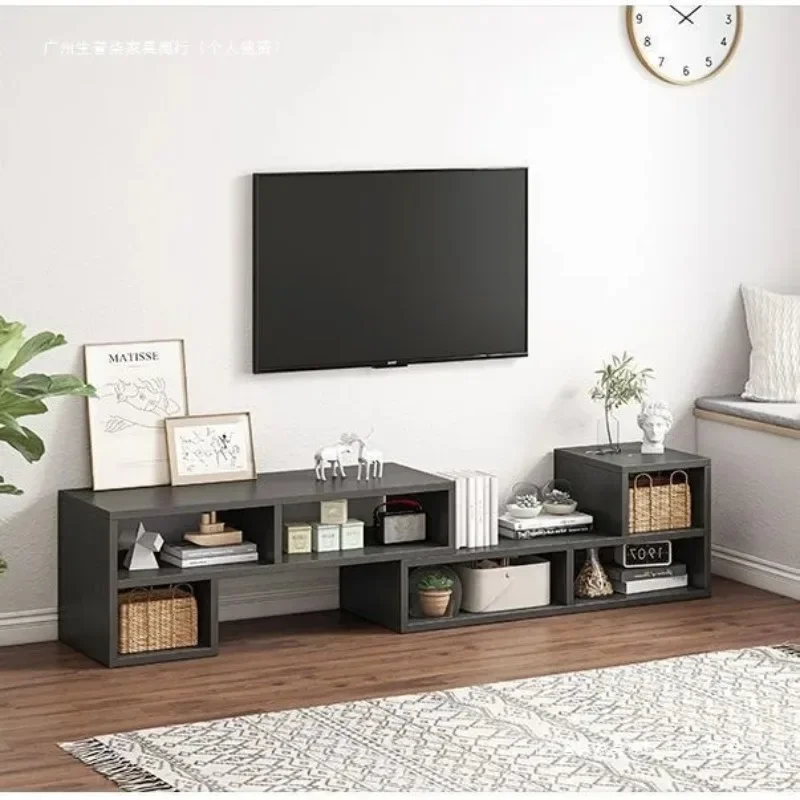 Retractable storage cabinet Floor-to-ceiling lattice low cabinet Tensile locker Shelf Floor-to-ceiling double-layer