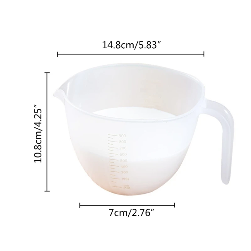 Transparent Filter Measuring Cup for Beating Eggs Liquid Measuring Bowls Dropship