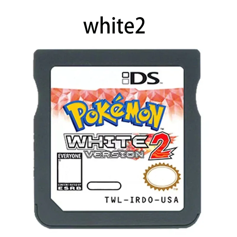 Cartucho de Jogo DS, Memory Card Version R4, Pokémon HeartGold, Soul Silver, Preto e Branco