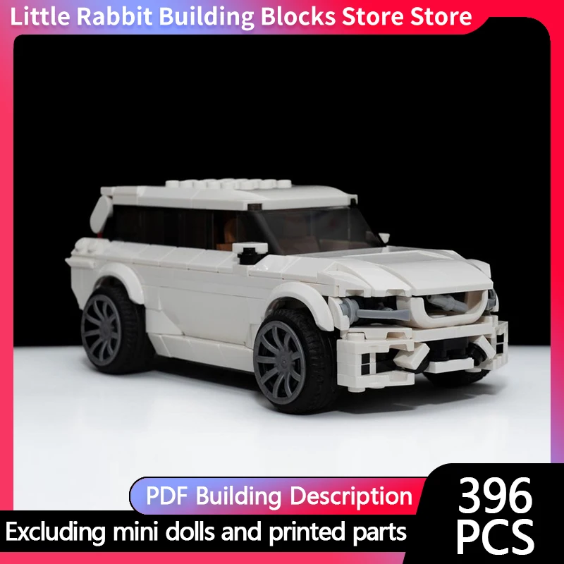 City Car Model MOC Building Bricks XC90 Luxury Sport Utility Vehicle Modular Technology Children Holiday Gifts Assemble Toy Suit