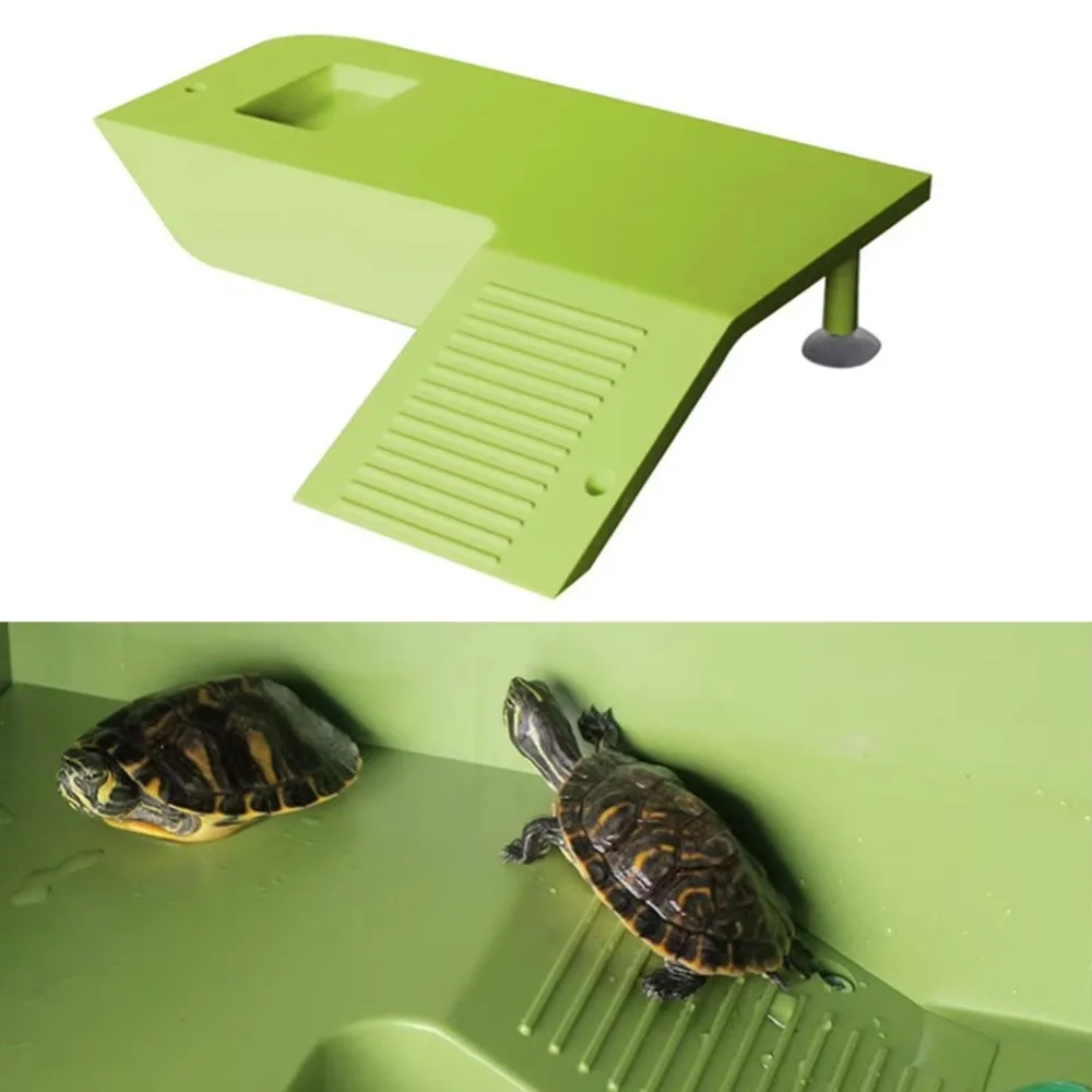 

Water Land Slope Box Feeding Climbing Platform Pet Turtle Frog Hamster Cage Scorpion Lizard Safe House Breeding Box Accessories