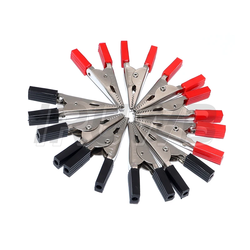 10 Pieces Metal Alligator Clips Test Clips Electronic Product Test Clips With Screws And Solder Ports Electrician Wire Clips