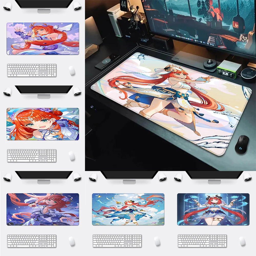 

Game Anime N-NilouS Mousepad HD Printing Computer Gamers Locking Edge Non-slip Mouse Pad XXL90x40cm Keyboard PC Desk Pad
