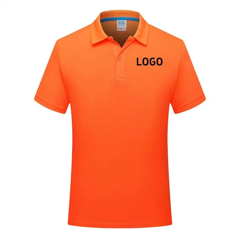 Mens Fast Drying Sports Polo with Personalized Logo, Short Sleeved Shirt with Polo Neck, Running, Fitness, Mens Top Homemade 3XL