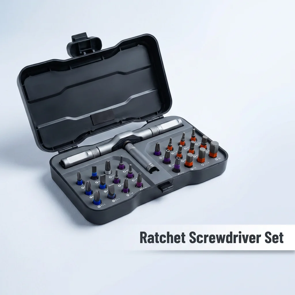 24-in-1 Multifunctional Screwdriver and Ratchet Wrench Set Magnetic Tips Home Repair Tool Kit for DIY Tasks Maintenance Projects view 2