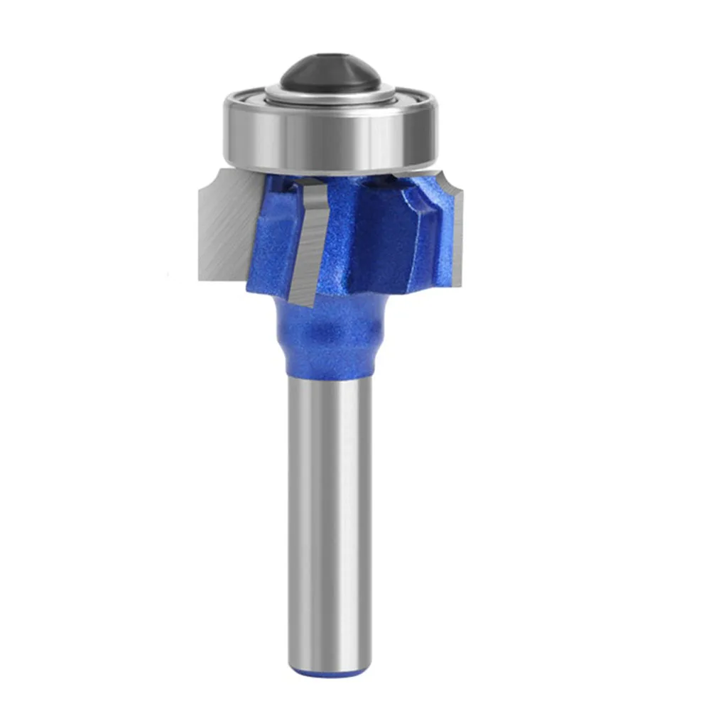 8mm Shank Router Bit 4 Teeth Blue For Hand Making Drawer Milling Cutter R1 R2 R3 Trimming Edge Wood Router Bit