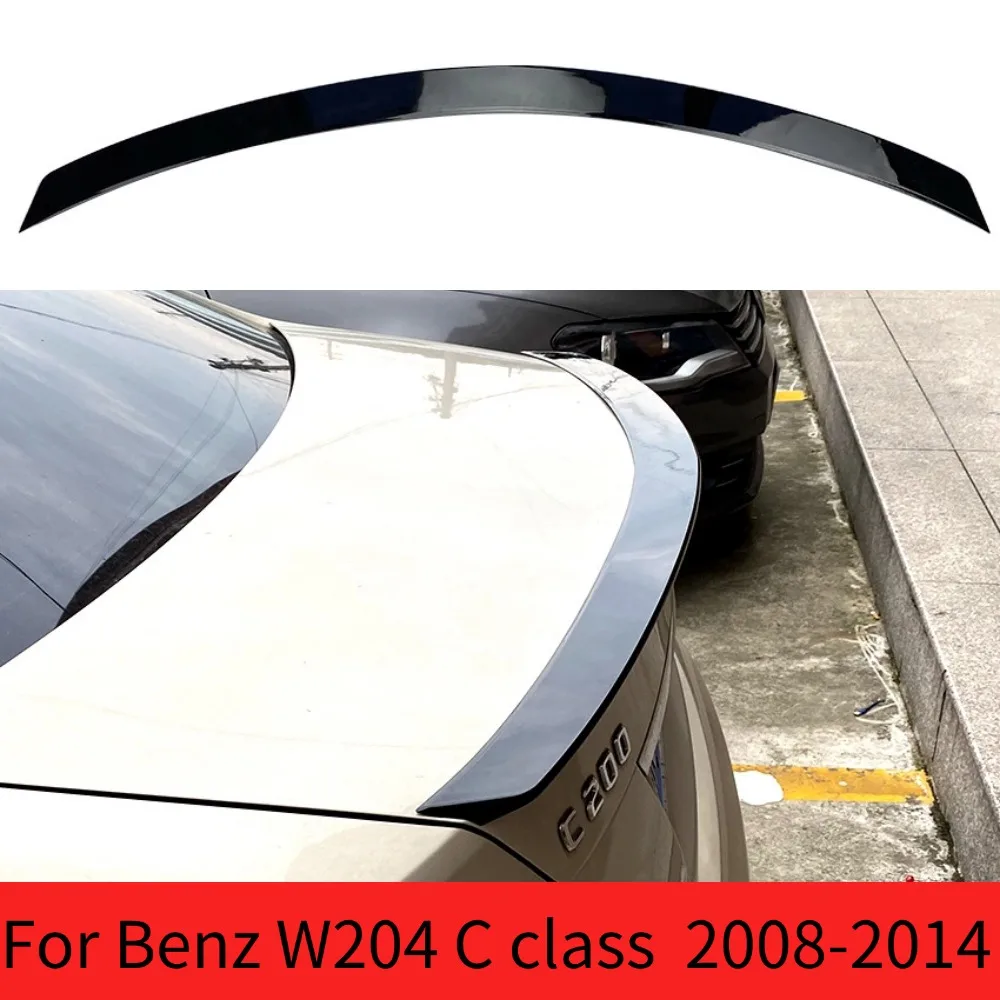 

For Mercedes Benz W204 C class 4 Door 2008-2014 C180 C200 C220 C260 C300 Rear Trunk Lid Spoiler Wings Car Tuning Accessories