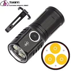 Mini flashlight, high brightness waterproof portable outdoor emergency LED pocket flashlight, suitable for bicycle, emergency