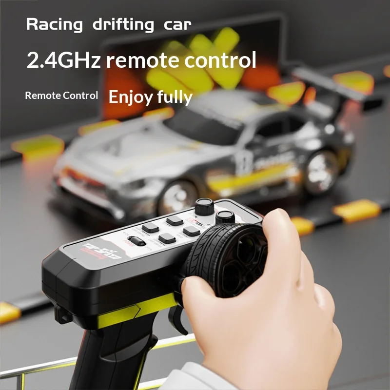 1/32 1/43 RC Auto Drift Mini Volledig Schaalmodel Alloy 2.4G Afstandsbediening Hoge Snelheid Raceauto Met Gyro Type-c RC Auto Jongens Cadeaus