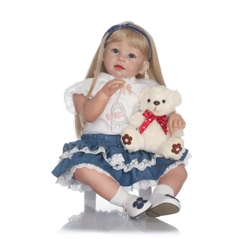 

Large size 70cm real dolls girl toys handmade soft silicone reborn toddler dolls lovely bebe girl reborn bonecas brinquedos