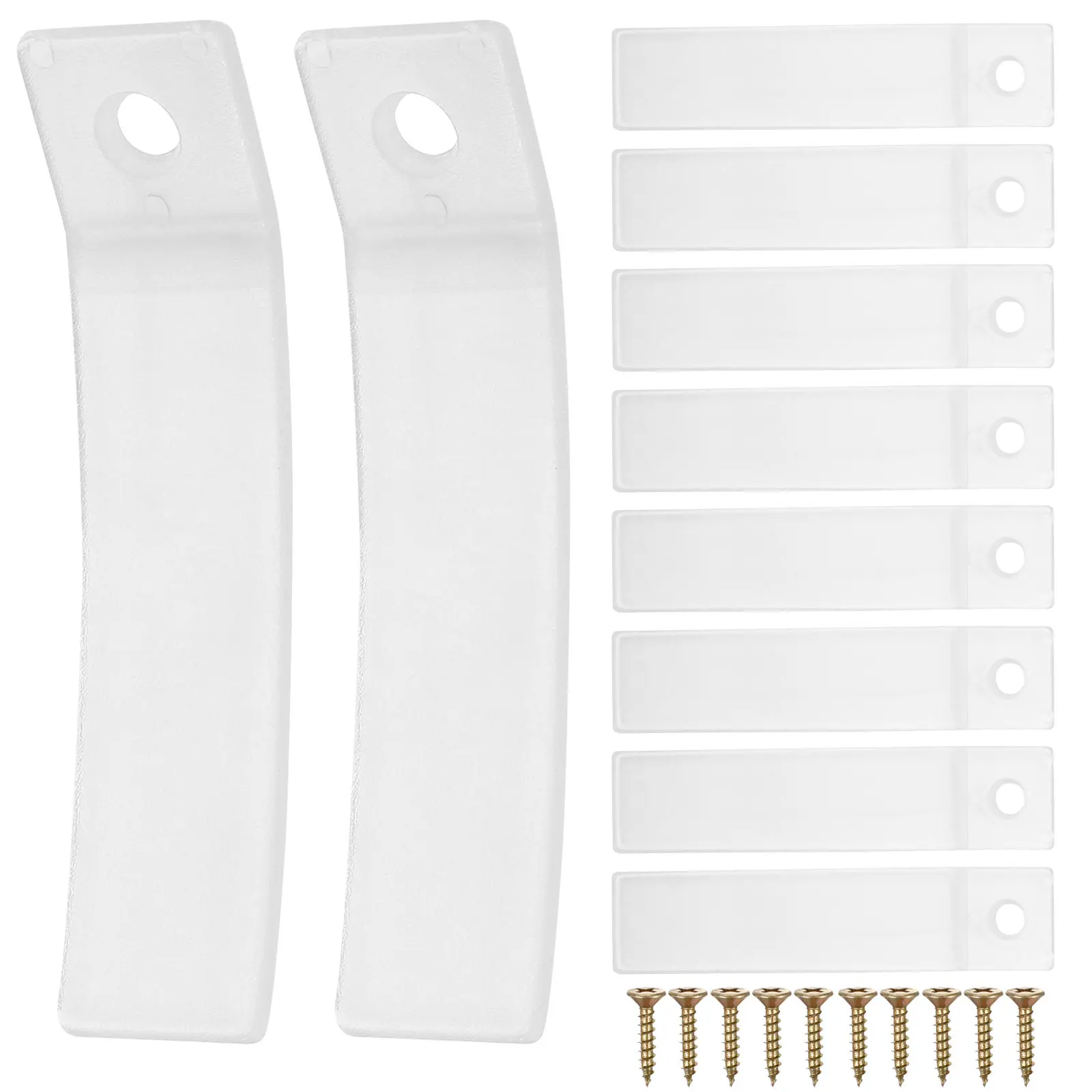 

1Set Anti Slip Drawer Limiters Transparent for Dresser Cabinet Drawers Baby Proofing Non Slip Drawer Stops with Stainless Screws