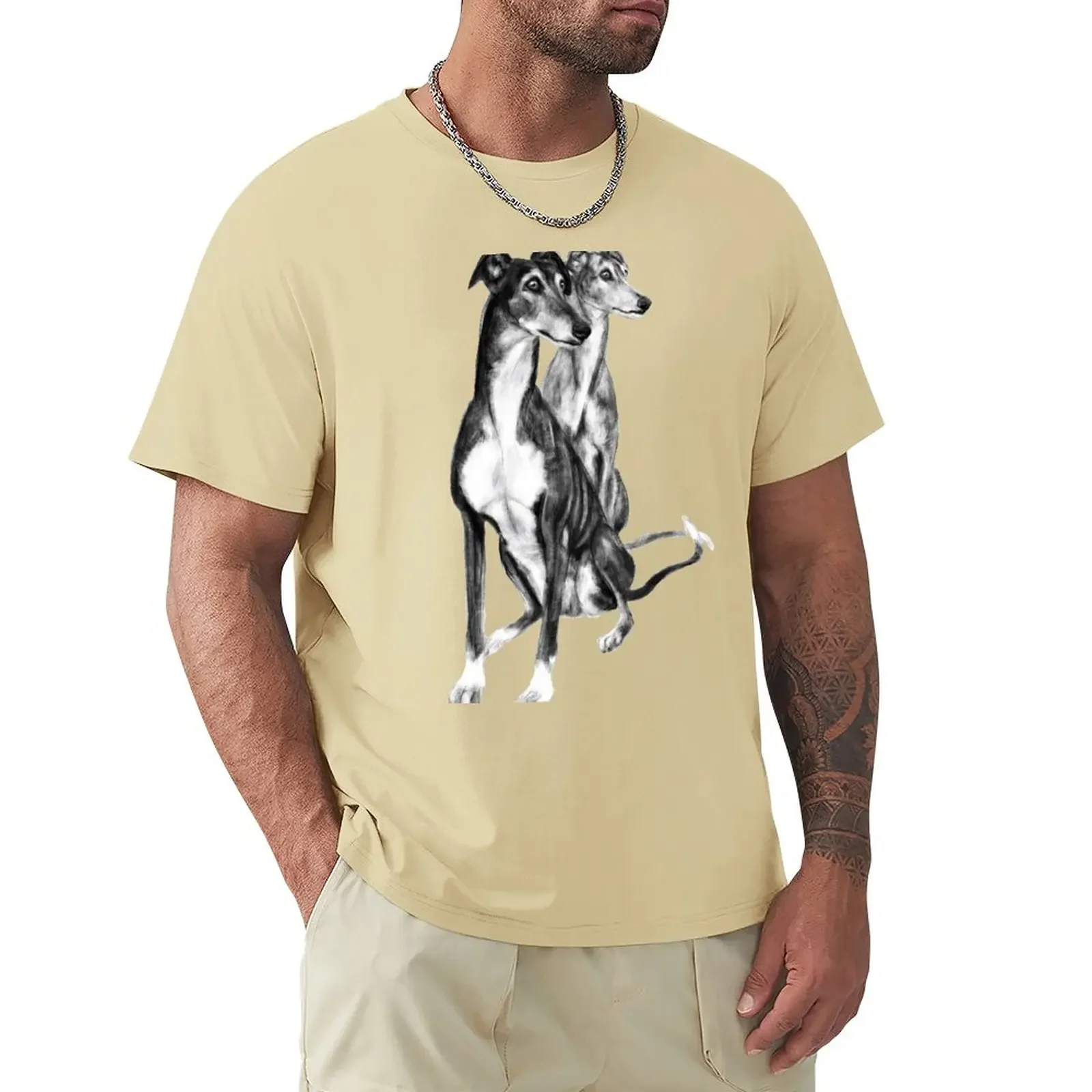 Igor & Evi, Galgo Espagnol T-Shirt sublime summer clothes Short sleeve tee outfits for men cotton funny vintage graphic t shirts