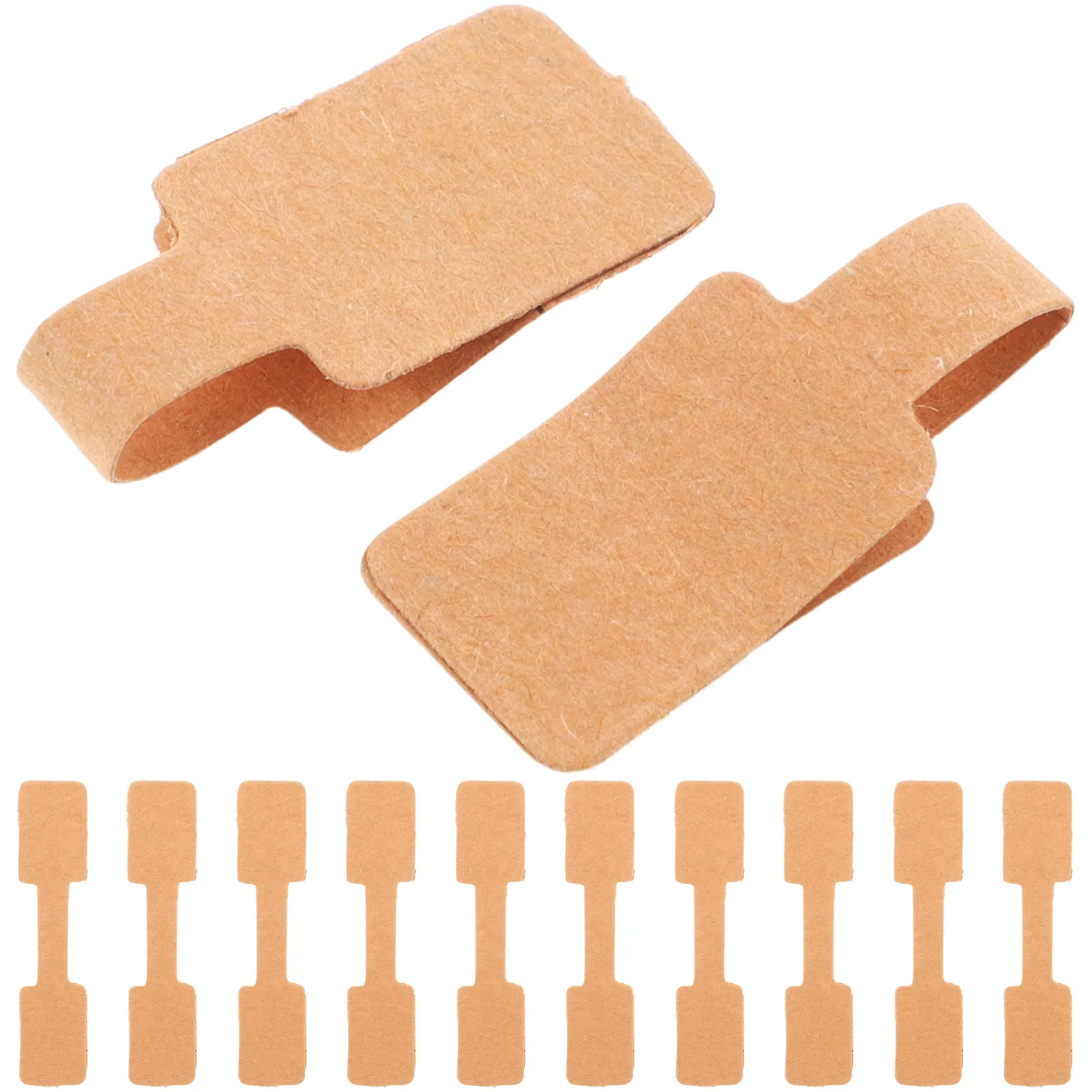 

300Pcs Premium Kraft Paper Blank Price Tags Easy Remove Residue Free Jewelry Store Restaurant Use Ring Necklace Bracelet Hanging