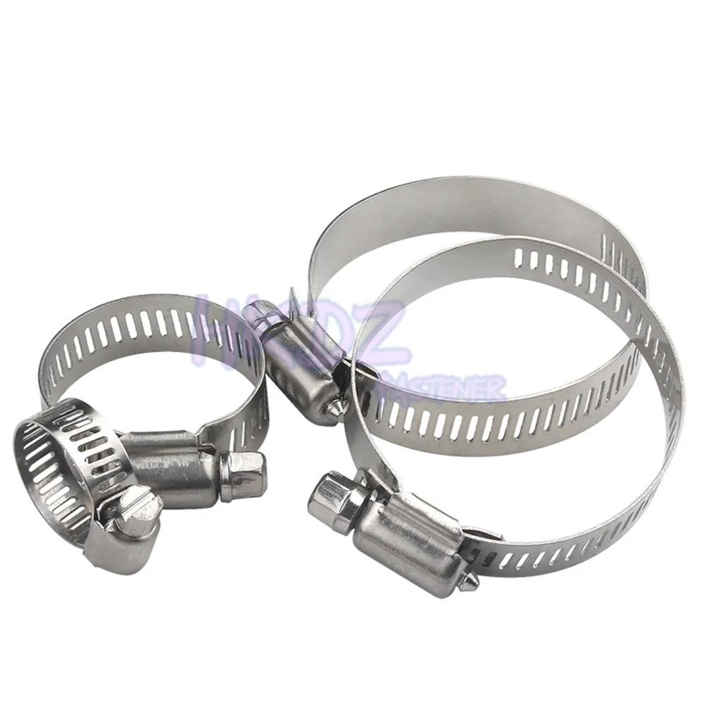 Hose Clamp Adjustable 6-900mm 304 Stainless Steel Worm Gear Hose Clip Hose Lock for Water Pipe Plumbing