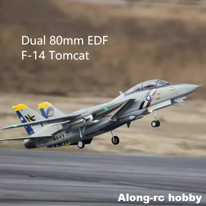 F-14 Dual 80mm Bypass Simulation Model Remote Control Aircraft Variable Swept-wing  Model Man's Big Toy