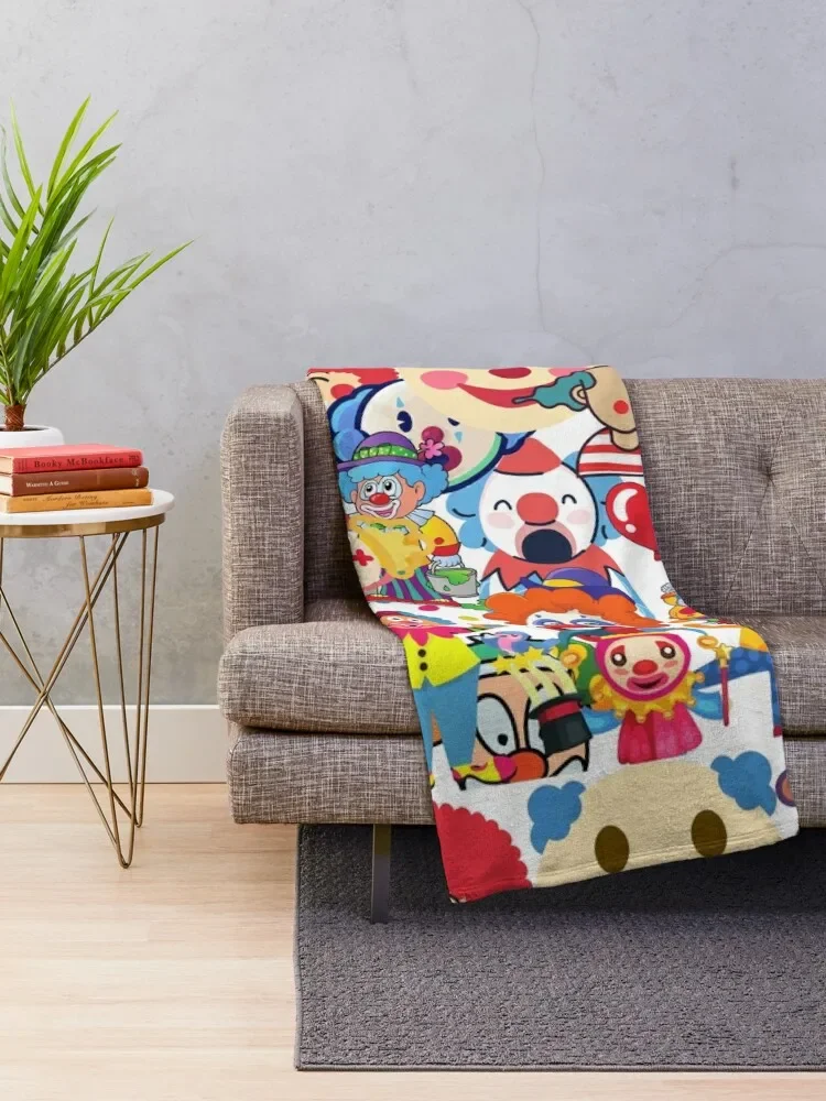 Clown Collection Throw Blanket Beach Sofa Throw Thins fluffy Blankets