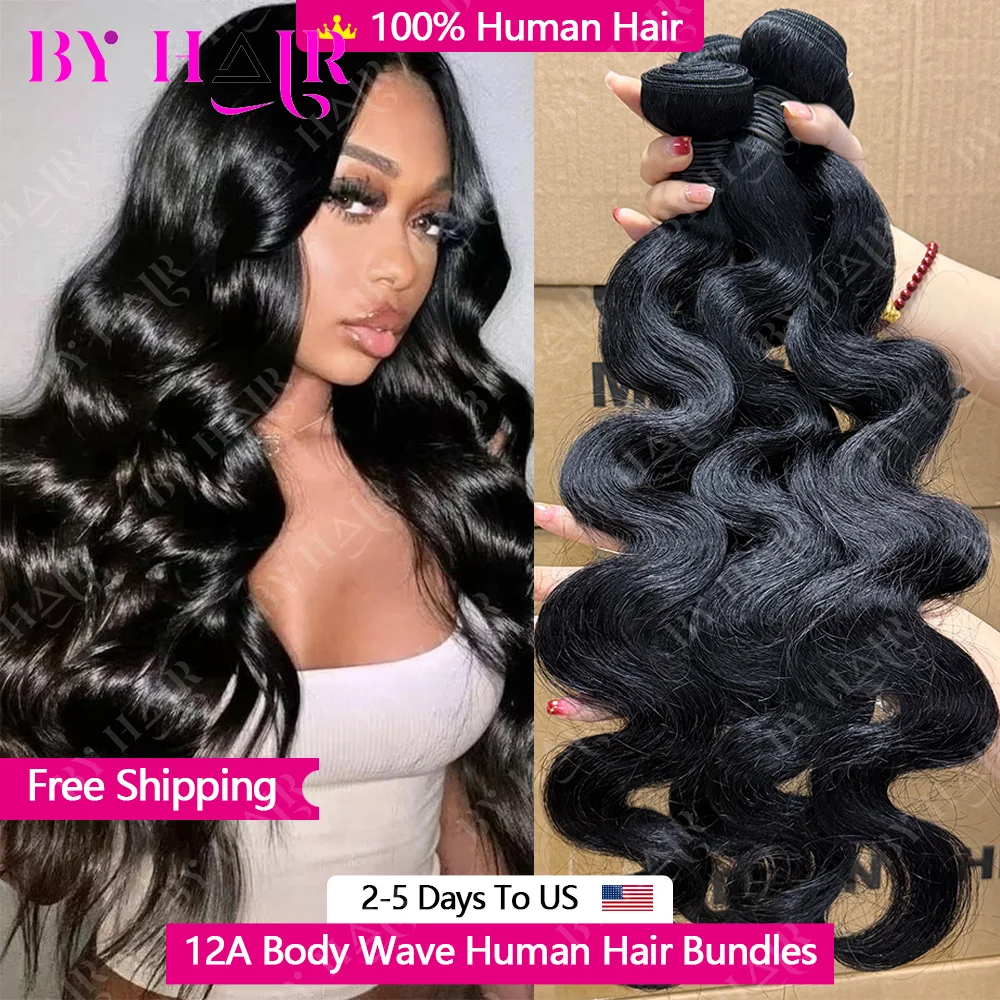 

10-32 Inch 12A Body Wave Bundles Human Hair Brazilian Human Hair Weave Bundles 3/4 Bundles Deal Human Hair Bundles 100% Human Hair Top Quality Human Hair Extensions Wholeasle