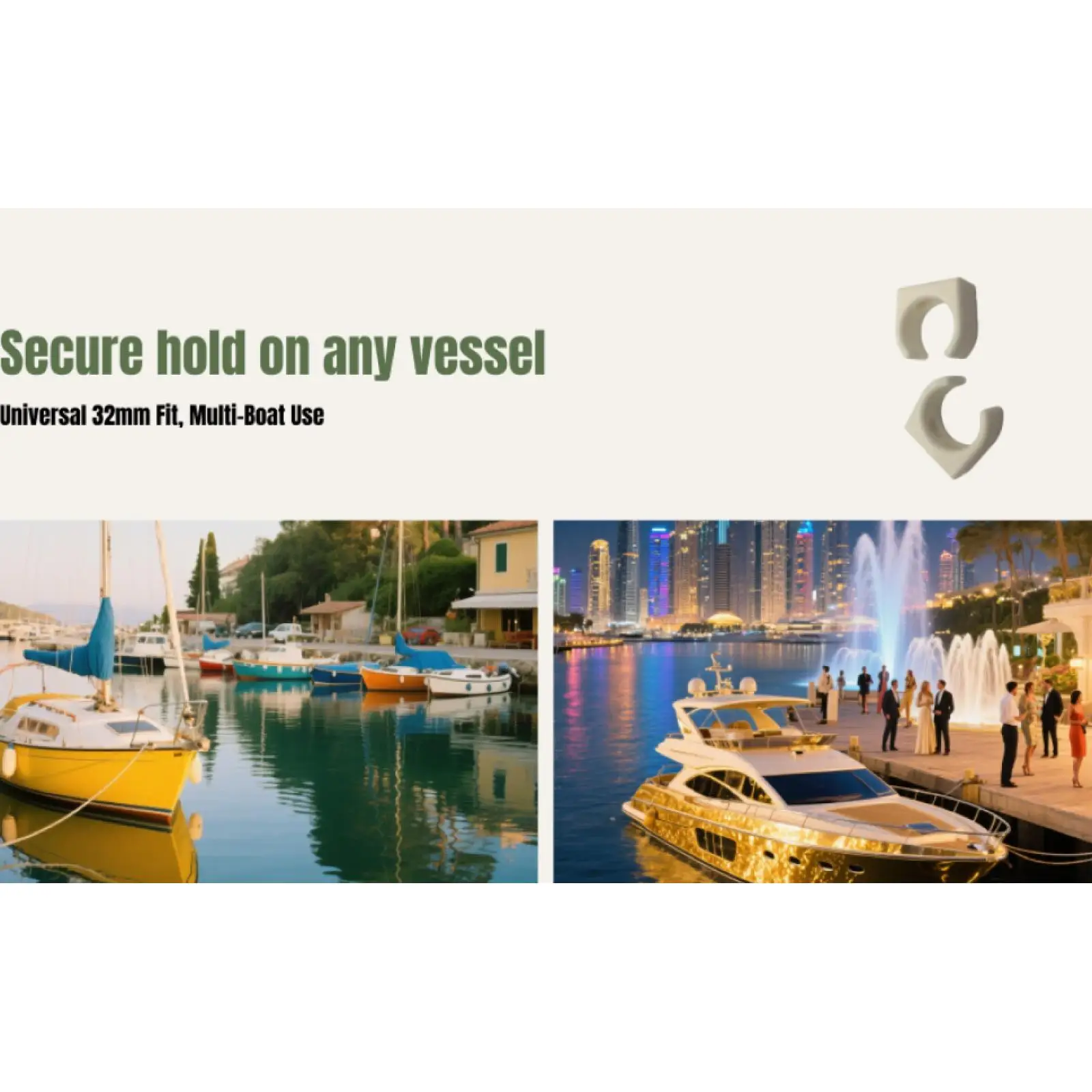 2 pçs clipes de escada para barcos náilon escada gancho clipes de armazenamento para barcos fuzileiros iates acessórios