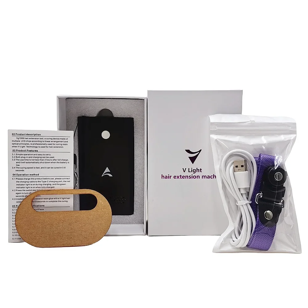 V Light Hair Extensions Kit V-Light Hair Extension Machine V-Light UV Hair Removal Extensions Kit For Home & Salon