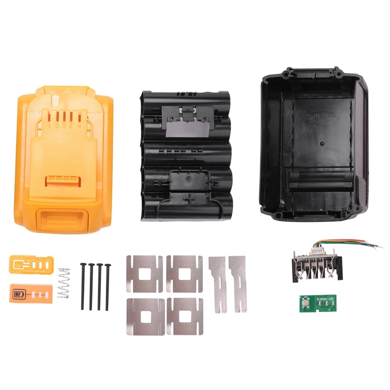 DCB200 Li-Ion Battery Plastic Case PCB Charging Protection Circuit Board Shell for Dewalt 18V 20V DCB183 Li-Ion Battery